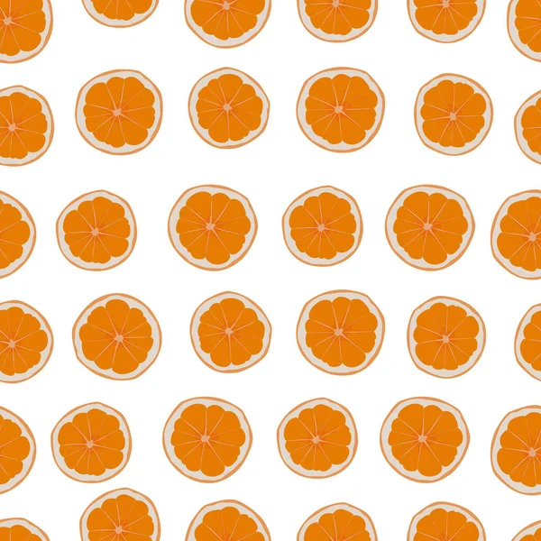 Orangefarbene Früchte Mit Geschnittenen Orangen Sommer Hintergrund Mit Orangen Früchten — Stockvektor