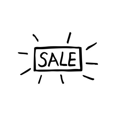 Gemide beyaz arka planda satış haberi