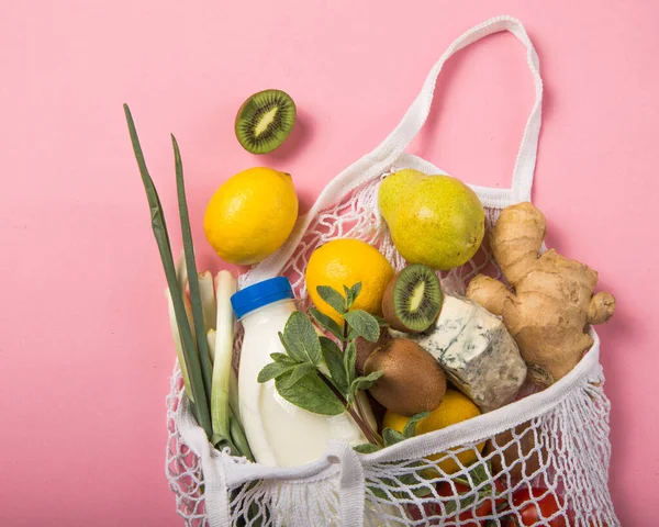 Noll Avfallskoncept Färgglad Livsstil Inga Plastfria Föremål Återanvändning Minskning Avfall — Stockfoto