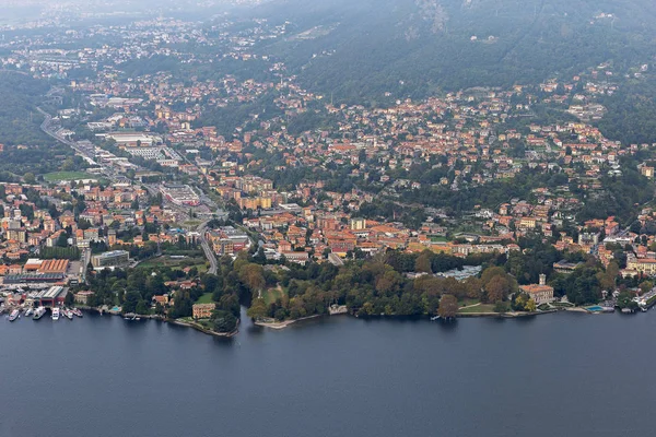 Brunate, İtalya'dan Como şehir görünümünü