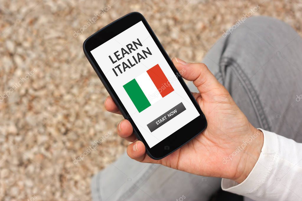 Learn Italian concept