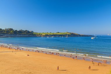 plaj manzarası Santander şehir