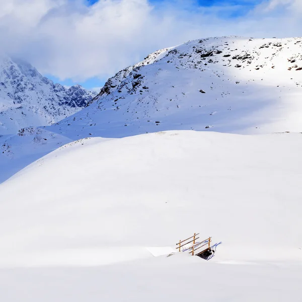 Mountain view on the alps — Stock Photo, Image