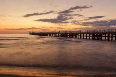 Forte dei marmi pier view günbatımı