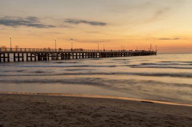 Forte dei marmi pier view günbatımı