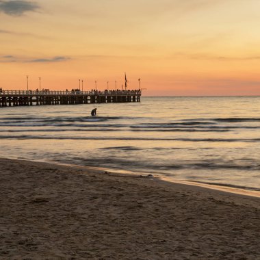 Forte dei marmi pier view günbatımı