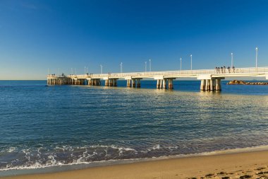 marina di carrara pier view in versilia