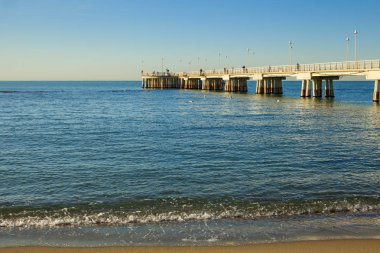 marina di carrara pier view in versilia