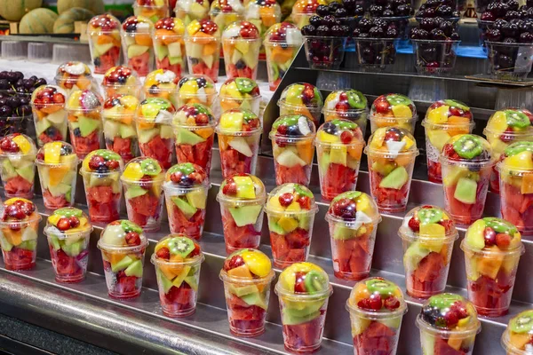 meyve salataları Barcelona'da boqueria Market