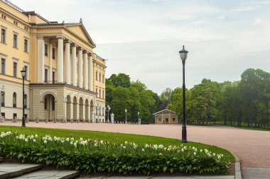 oslo şehir görünümünde Kraliyet Sarayı
