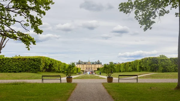Drottninghlom kertre néző, Stockholm város — Stock Fotó