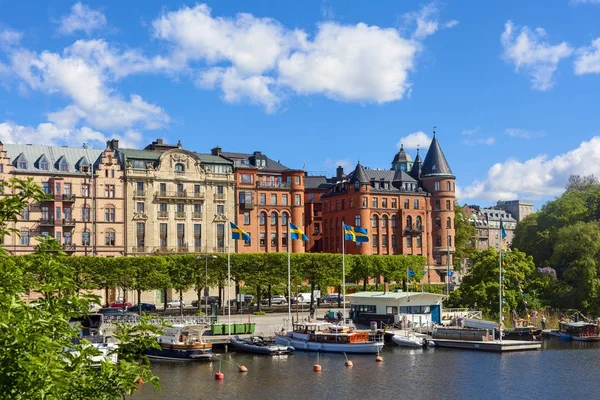 Oude stad typerende weergave in Stockholm — Stockfoto