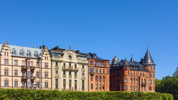 old town tipycal buildings in Stockholm