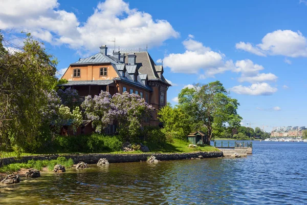 Weergave van de kust in de stad van stockholm — Stockfoto