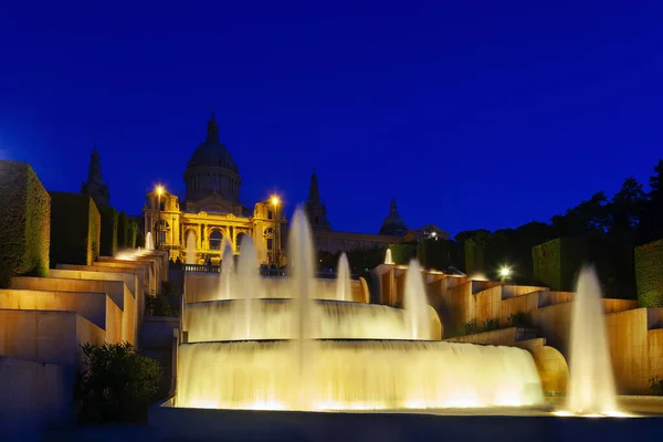 Hermoso Museo Nacional Arte Catalonia Ciudad Barcelona — Foto de Stock