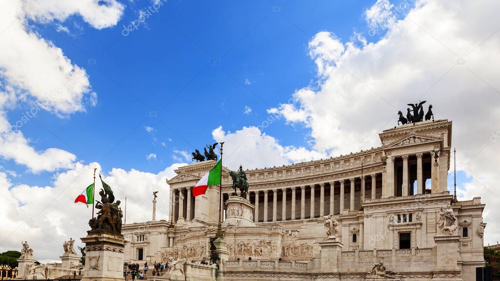 amazing altar of the fatherland in Rome