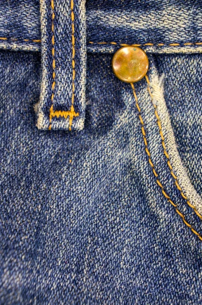 Detal, niebieski Jeans stare dżinsy, denim — Zdjęcie stockowe