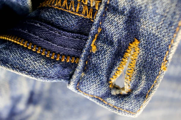 Dettaglio jeans, blue old jeans, denim — Foto Stock