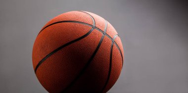 Basketball isolated over grey background