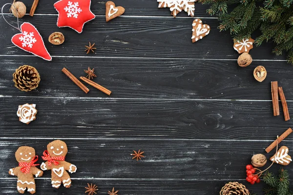 gingerbread siyah ahşap tablo