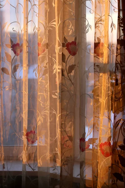 İçi ve çiçekli bir vazo ve bir gül sarı, beyaz, kırmızı, pembe ve Burgundy cam bir vazoda masanın üstünde.