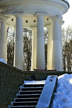 Kışın, karla kaplı gladyatörleri, düşmüş yaprakları ve meyveleri, kurumuş sazları ve otları, kardaki bankları ve birçok farklı kuşu görebilirsiniz.