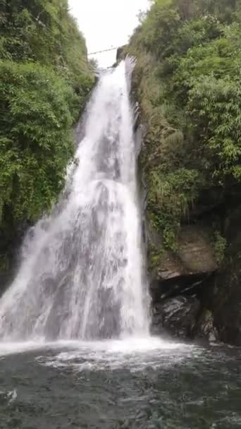 Waterfall Hill Dharmshala — Stock Video