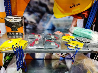 PPE ekipmanları 23-24 Şubat 2020 tarihlerinde Ludhiana Punjab Hindistan 'da sergilenmektedir. Mach fuarına göre sergi düzenleme