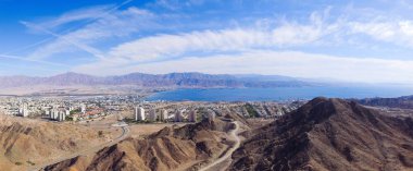 Eilat, Israel - Aerial image, revealing Eilat's skyline and the red sea