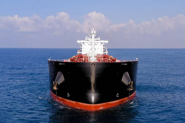 Large Bulk Carrier Ship Sea Aerial Image — Stock Photo, Image