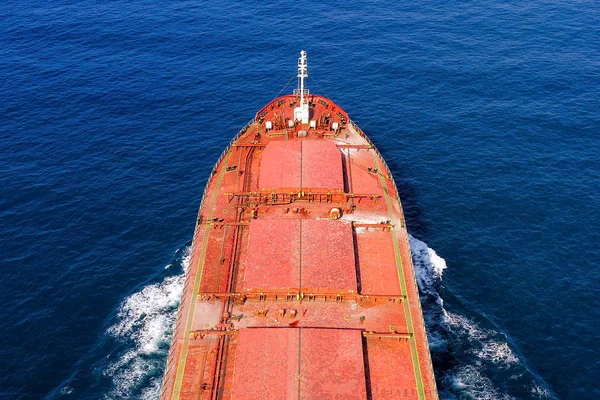 Великий Наливний Корабель Морі Повітряне Зображення — стокове фото