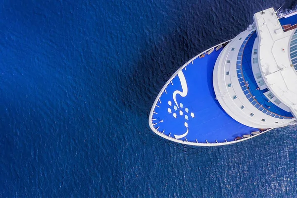 Aerial Image Large Cruise Ship Sea — Stock Photo, Image