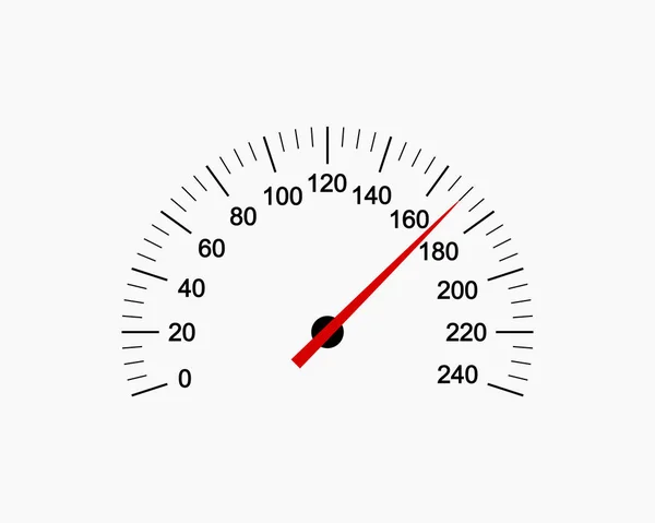 Vector Illustration Car Speedometer Icon Light Background Background — Stock Vector