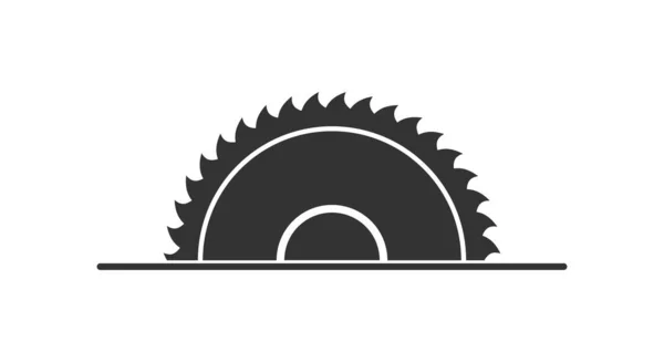 Işık arkaplanındaki disk dairesel testeresinin vektör illüstrasyonu