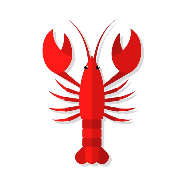 Lobster vector flat illustration — Stock Vector