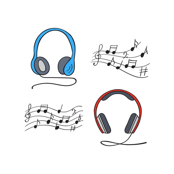 Illustration vectorielle des écouteurs — Image vectorielle
