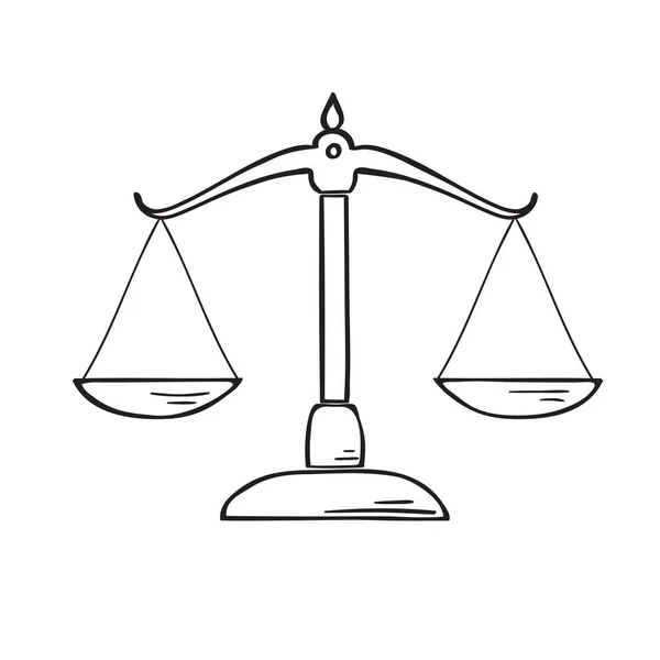 Justice icône vecteur . — Image vectorielle