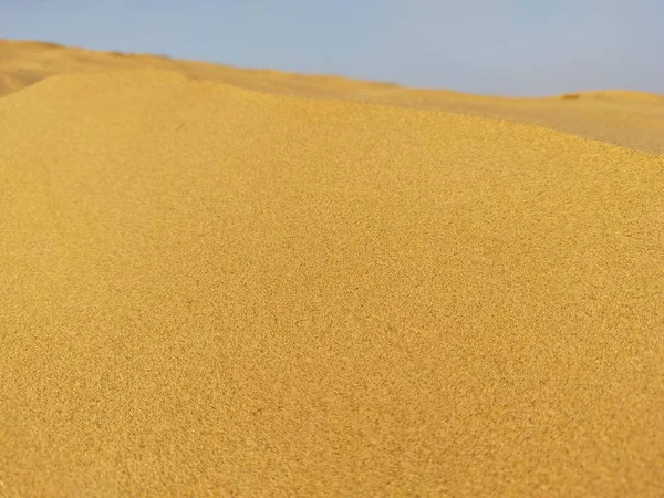 Άποψη Του Κύματος Άμμου Στους Αμμώδεις Αμμόλοφους Του Ρατζαστάν — Φωτογραφία Αρχείου