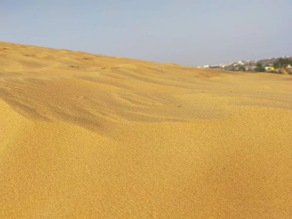 View Sand Wave Sandy Dunes Rajasthan — Stock Photo, Image