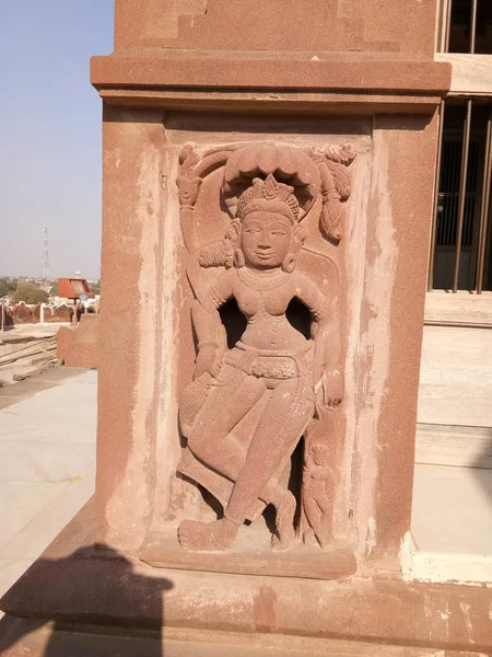 Ídolo Antiga Deusa Aldeia Rajastão Índia — Fotografia de Stock