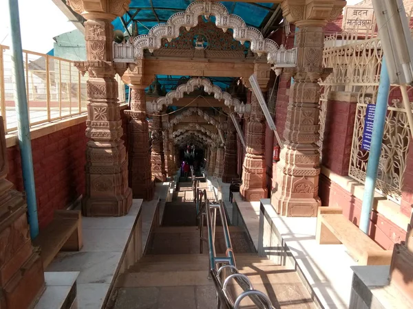 Escultura Antiga Feita Templo Osia Rajasthan — Fotografia de Stock