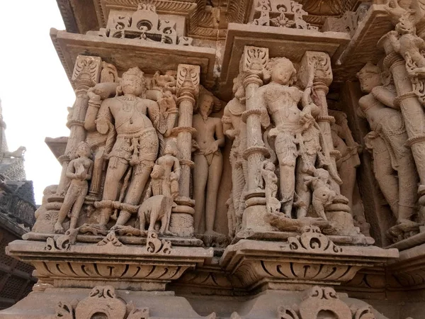 Escultura Antiga Feita Templo Osia Rajasthan — Fotografia de Stock