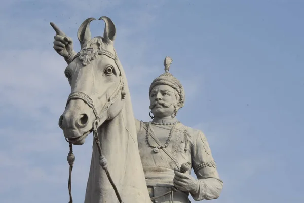 Statua Del Maharaja Rao Jodha Jodhpur Rajasthan — Foto Stock