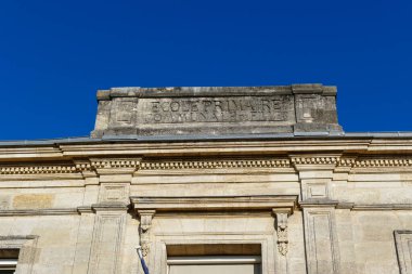 Bordeaux, Fransa, 25 Ekim 2015: Bordeaux Bastide bölgesinin tarihi eser kız okulu.