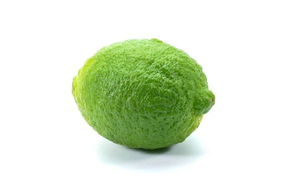 Antigua Variedad Limón Verde Con Piel Áspera — Foto de Stock