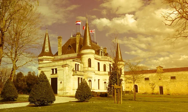 Bordeaux Margaux Chateau Palmer Prestigieus Beroemd Wijndomein Van Bordeaux Wijn — Stockfoto