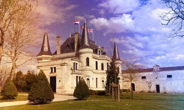 Bordeaux Margaux Chateau Palmer Prestiżowa Słynna Winiarnia Wina Bordeaux Francja — Zdjęcie stockowe