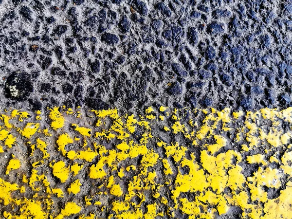 Texture Asphalte Noir Jaune Pour Conception Fond Papier Peint — Photo