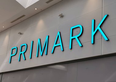 BORDEAUX, FRANCE, March 07, 2020 : Primark logo sign of the store , shop or boutique in a shopping center or shopping mall
