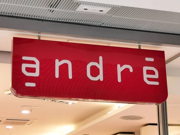 Bordeaux France March 2020 Andre Shoe Store Brand Logo Sign — Stock Fotó